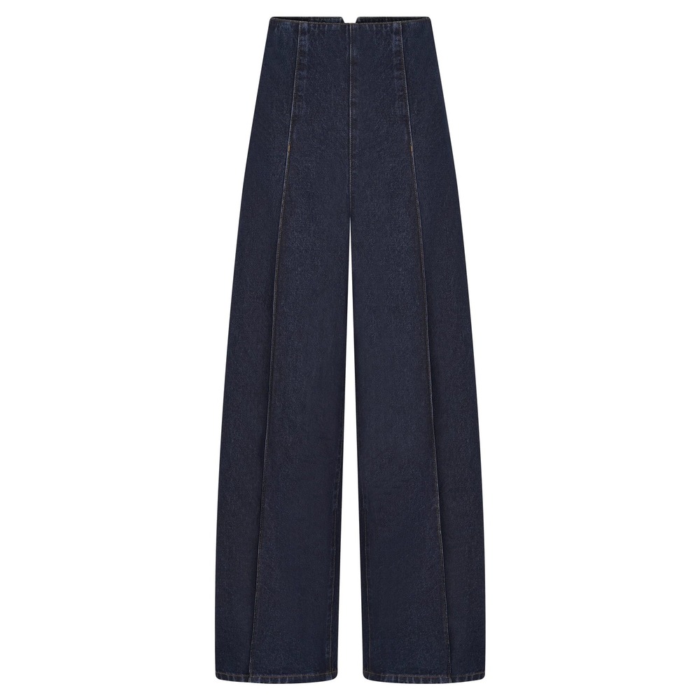 MESHKI Beatrix High Rise Denim Jeans Indigo Blue Size 24 New With Tags